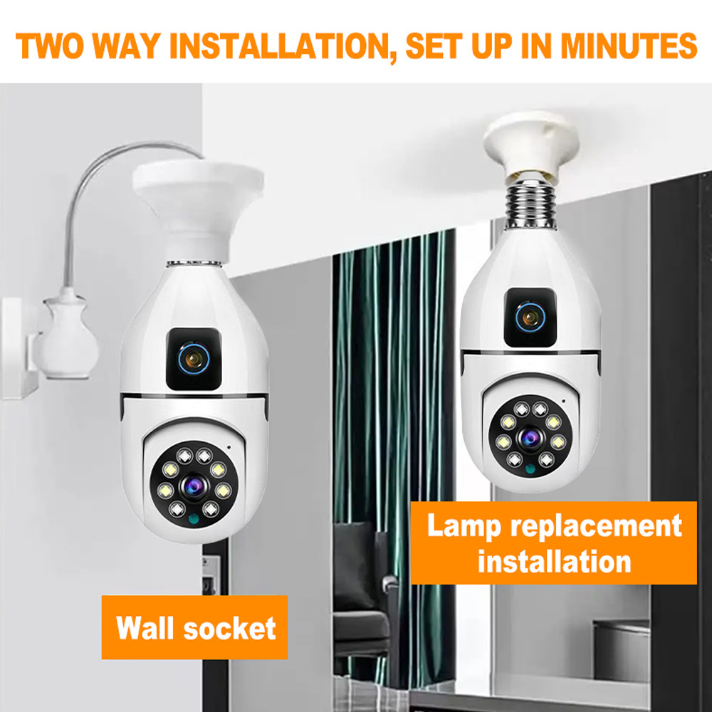 Original Manufacturer Home Wireless Light Bulb Surveillance Camera HD Wifi Smart Camera Home Security Wireless Camera