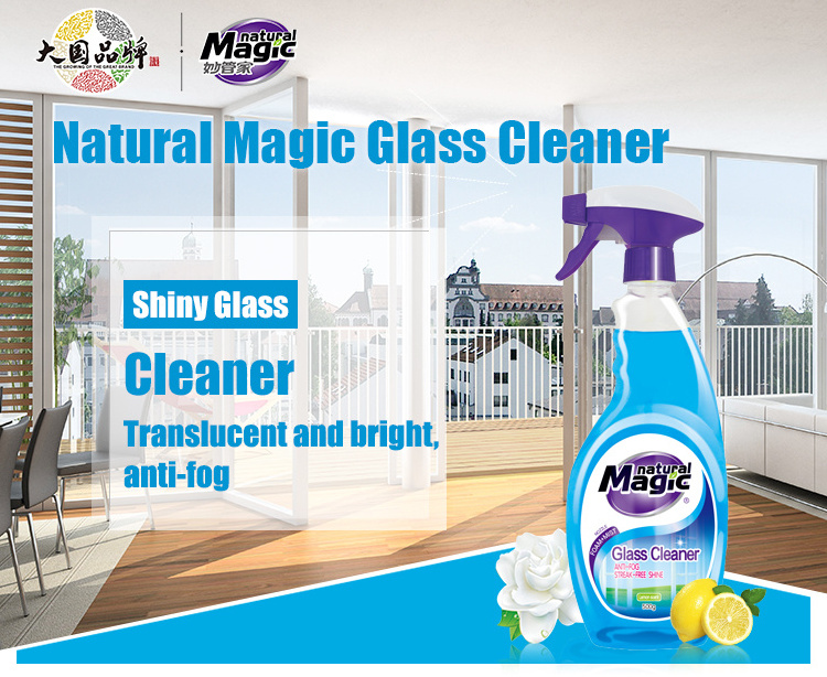 500g Magic brand  Household cleaning disinfection products anti fog mirror window glass cleaner spray