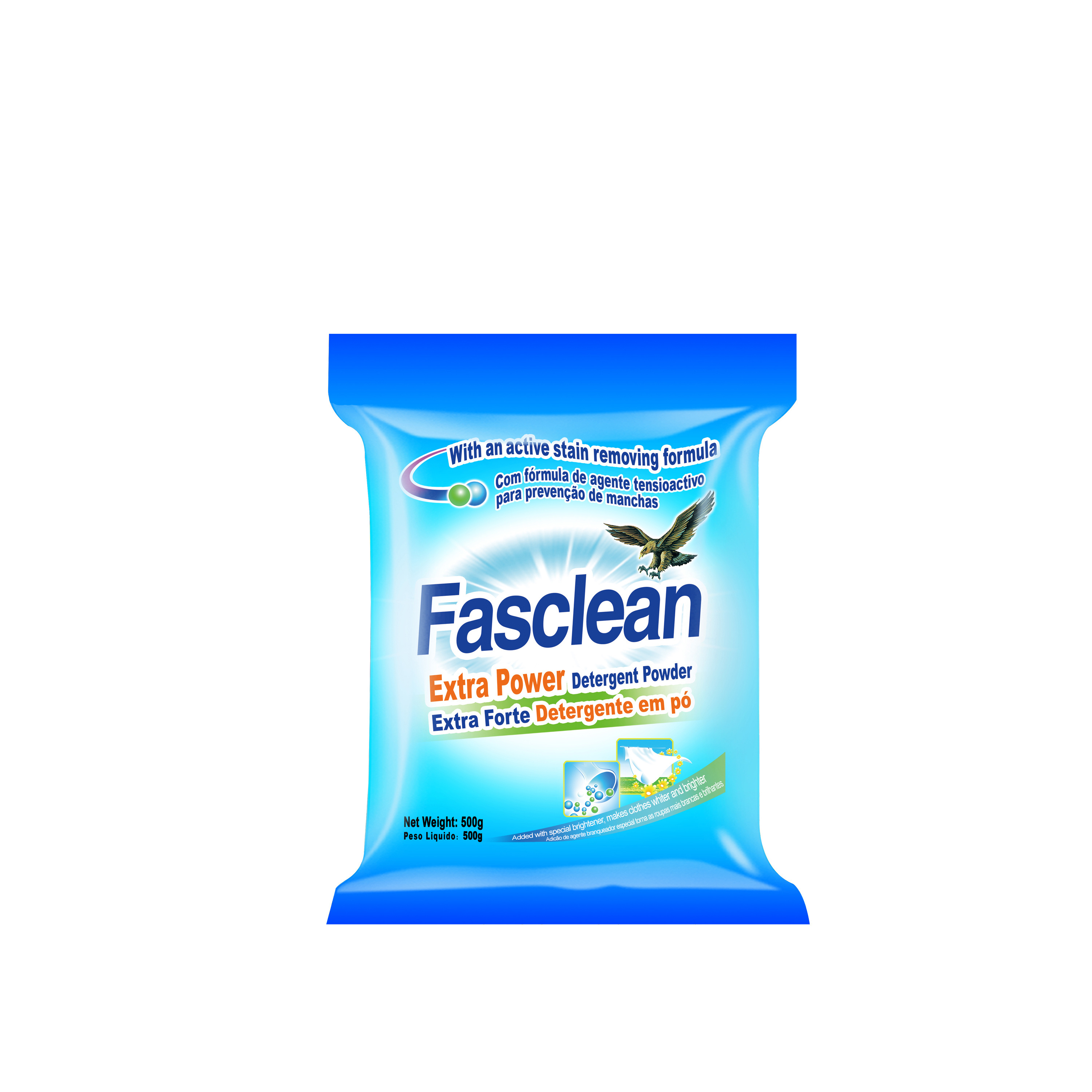 Rich Foam Perfumed Laundry Detergent Powder Fasclean Laundry powder