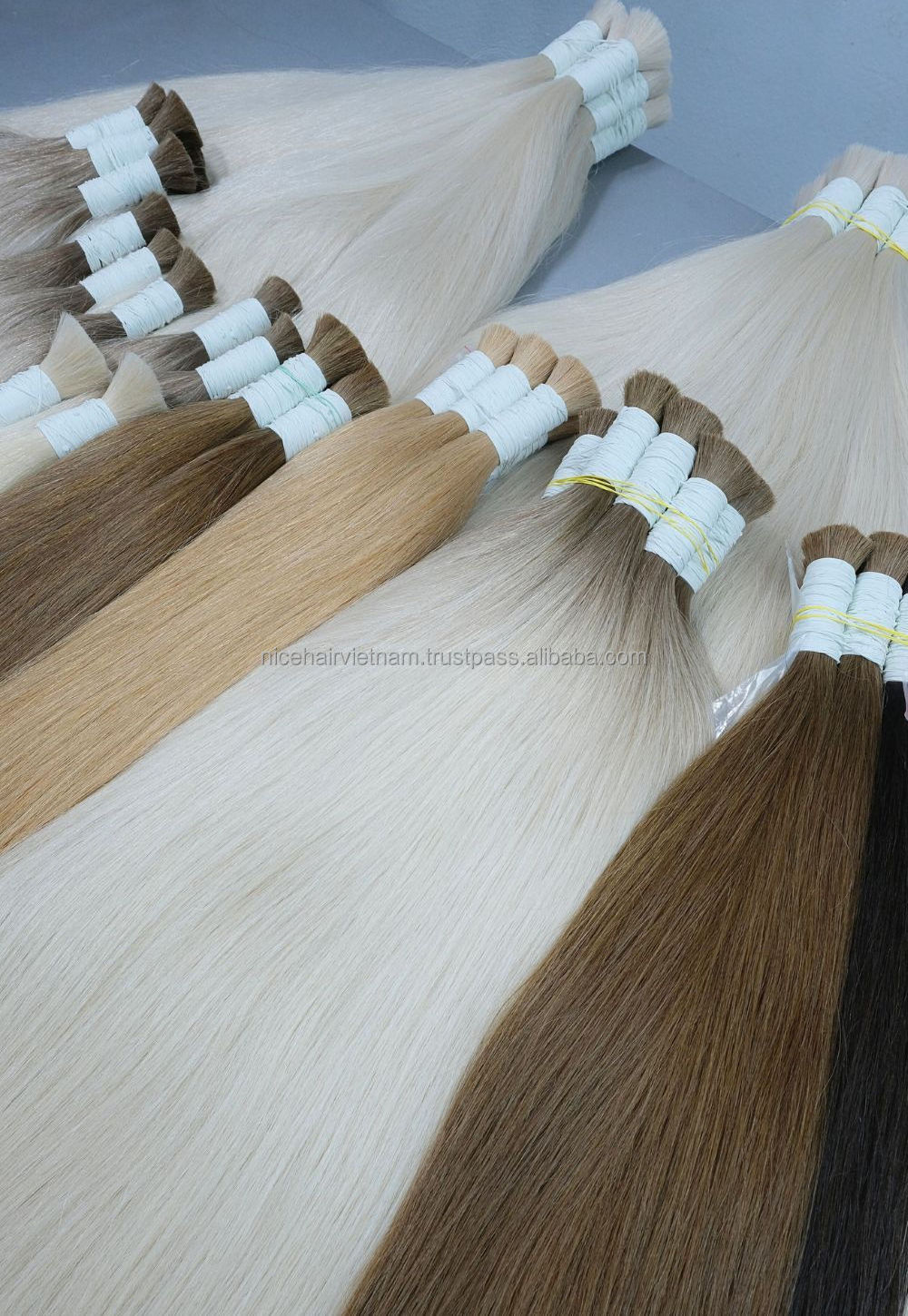 Wholesale virgin hair vendors Processing Various Styles For Women Bulk Hair Remy Grade  Made In Vietnam