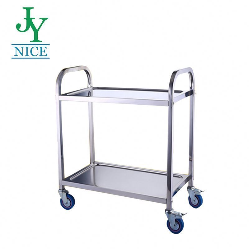 commercial heavy duty Mobile hotel room service Utility Cart 2 layers 3 layers Stainless Steel Hospital Medical Trolley