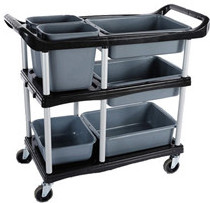 Hotel housekeeping hand service carts with wheels aircraft food drink coffee tea trolley cart