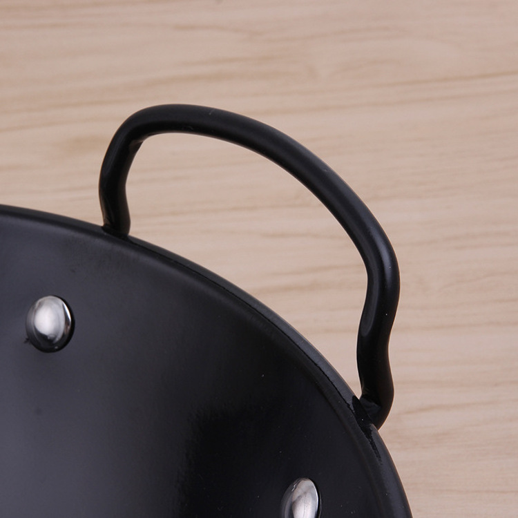 High-Quality Healthy Cooking Tool Stainless Steel Wok Large Capacity