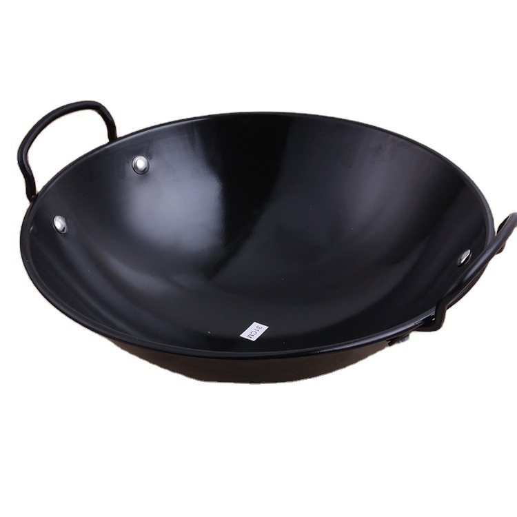 High-Quality Healthy Cooking Tool Stainless Steel Wok Large Capacity