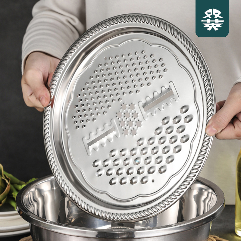 Sharp Mixing Bowl With Grater Efficient Grater Washing Basin Colander for Fruit Versatile Vegetable Grater with bowl