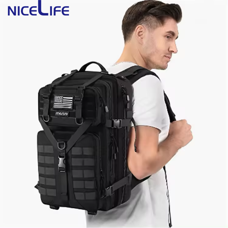 50L Large Capacity Multifunction Backpack High Duty Bag Tactical Camouflage Waterproof Survival Backpack