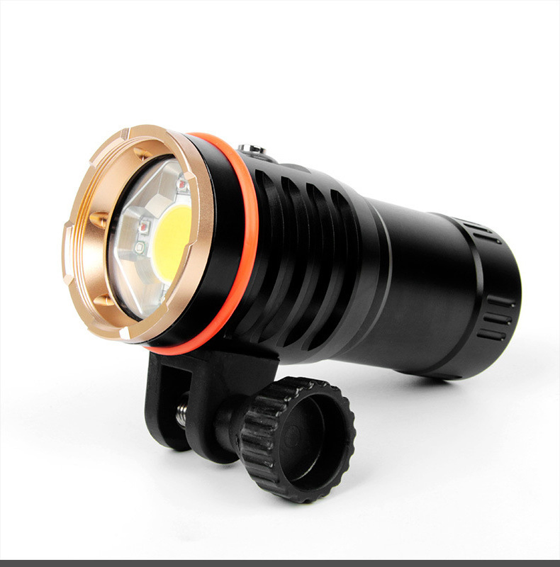 Custom Diving Photography Fill Light Strong Lighting Flashlight Beam Tube Macro Ultra Bright Professional Diving Flashlight LED