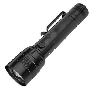 2023 Charger Power Bank Tactical Rechargeable Flashlight Led Torch with Flashlight and Compass 5 Mode Black Rechargeable Battery