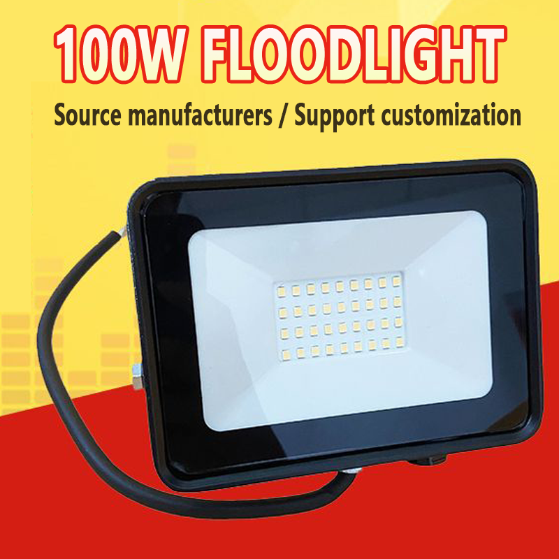 50W LED Flood Light LED Floodlight Super Bright Outdoor with 180 Rotatable Bracket 4000 Lumens Plastic White Rx 580 80 E27 6000