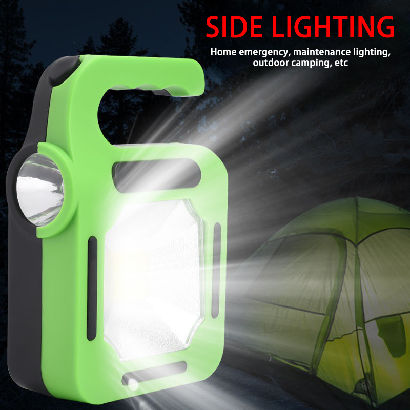 IP65 Solar Charge USB Rechargeable bright COB LED Camping Lantern for waterproof with side light