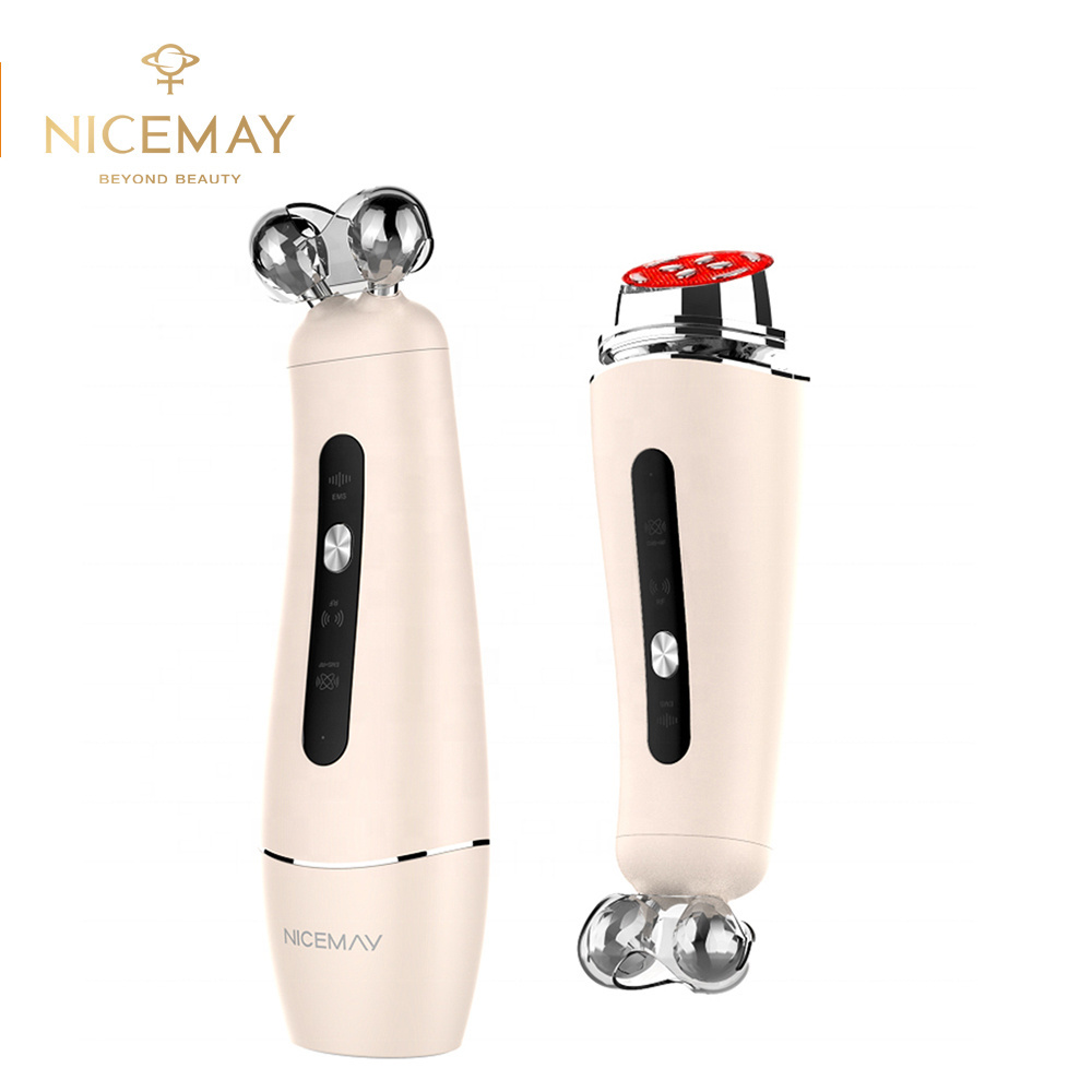 Portable RF EMS Face Lifting Device Facial Massager Microcurrent Facial Toning Device Home Use EMS RF Beauty Device