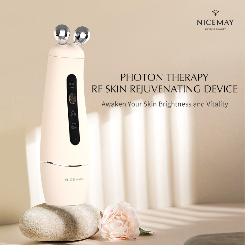 Portable RF EMS Face Lifting Device Facial Massager Microcurrent Facial Toning Device Home Use EMS RF Beauty Device