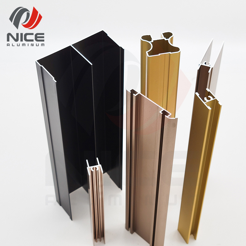 Customize all kinds aluminum profile extrusion perfil de aluminio extruded Aluminium wardrobe cabinet frame For Door and Window