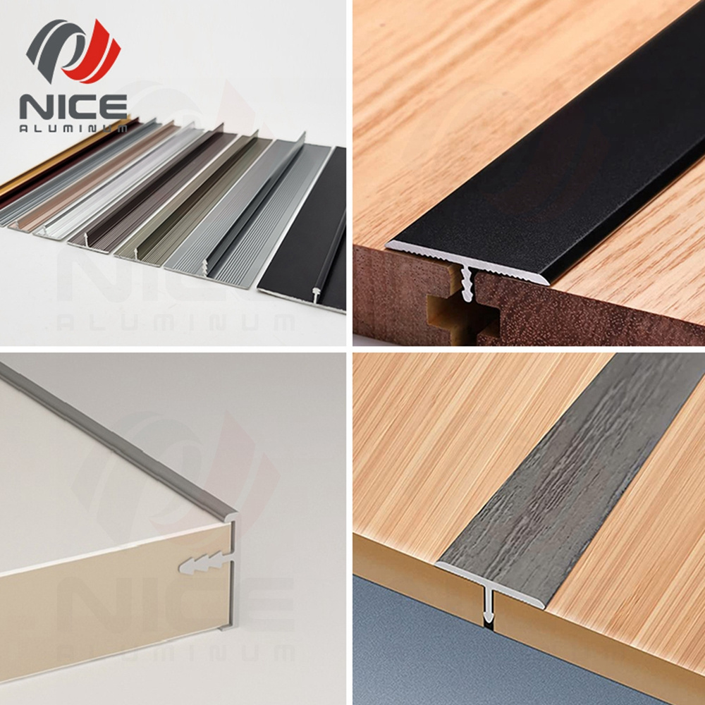 Furniture Aluminum Alloy Border Edging Aluminum Tile Trim Corner Floors Transition Strips Wall Edging Strips