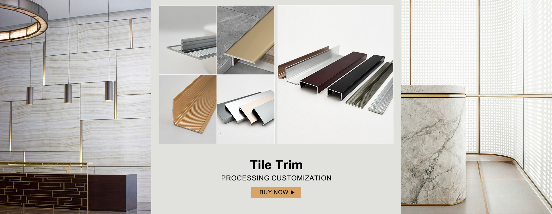 Furniture Aluminum Alloy Border Edging Aluminum Tile Trim Corner Floors Transition Strips Wall Edging Strips