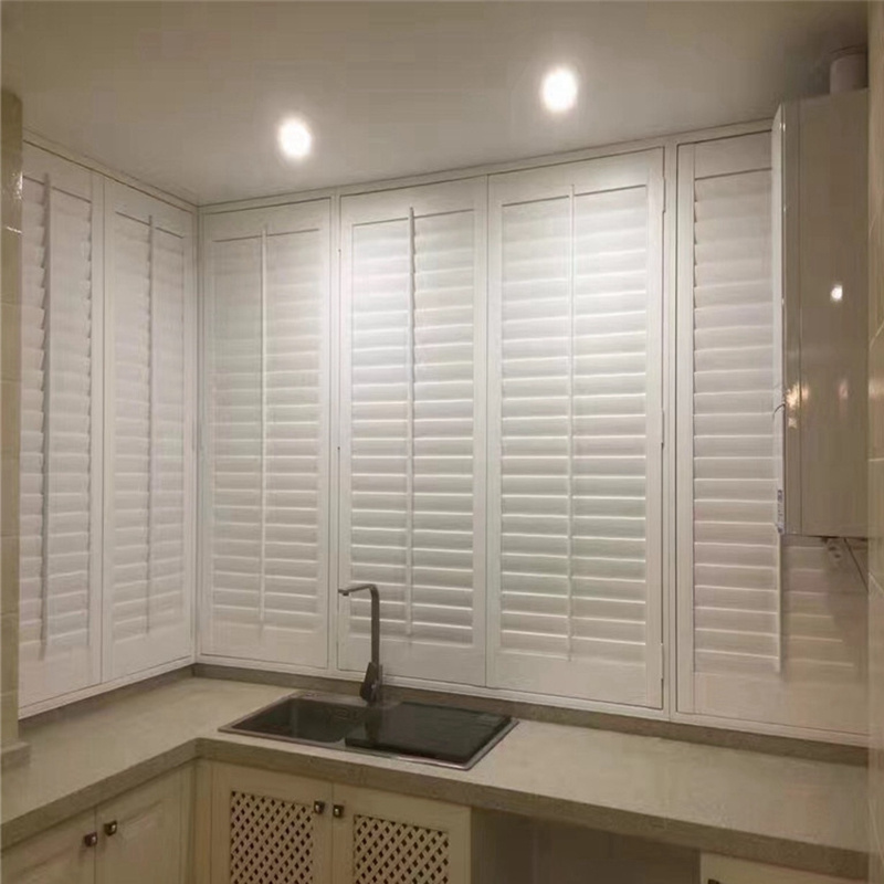 China factory custom size pvc shutters window shutters aluminium door aluminum louvers price