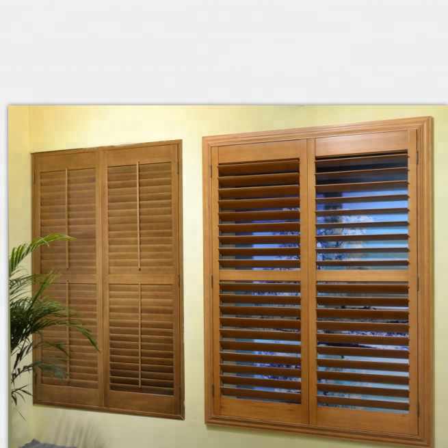 Top supply customizable window blinds plantation shutters on windows