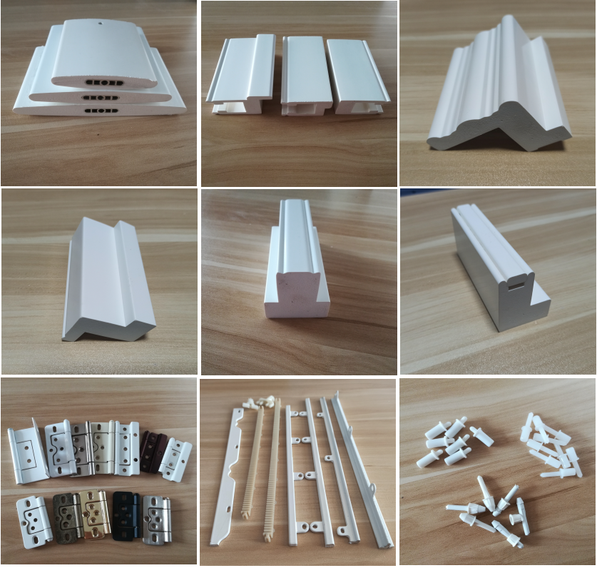 Factory direct wholesale pvc louver shutter parts plantation shutter components louvre blades