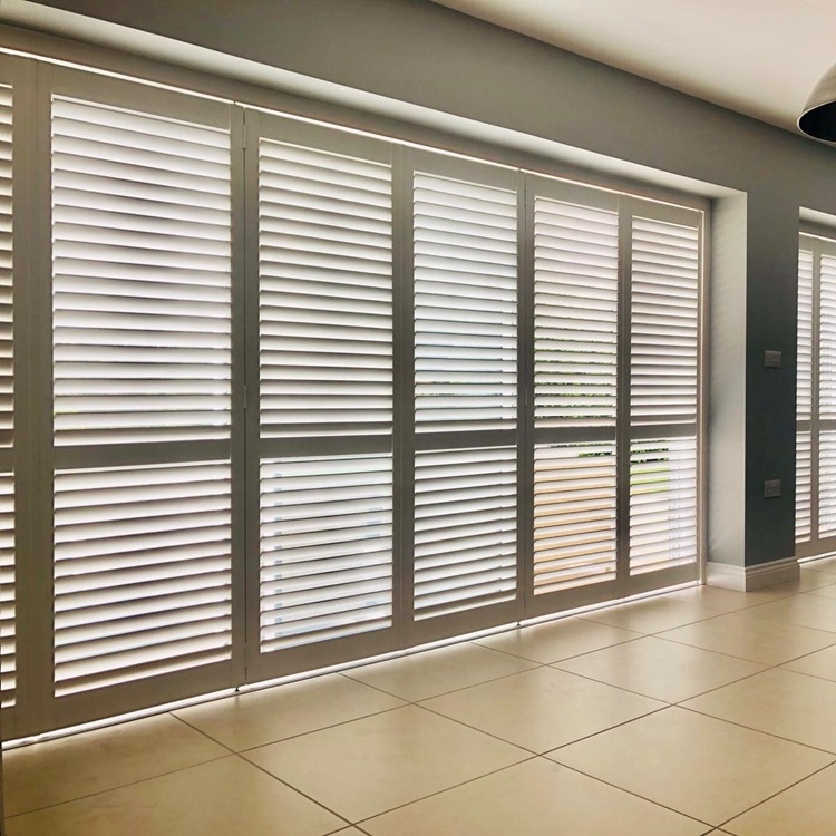 Factory custom wooden plantation window shutters direct from China