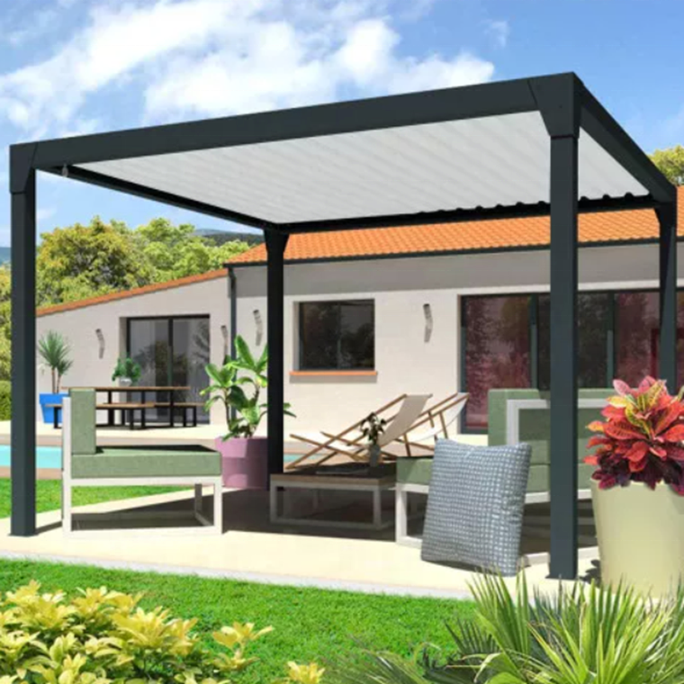 electric aluminum pergola gazebo with adjustable roof louvers garden pergola outdoor louvered pergola