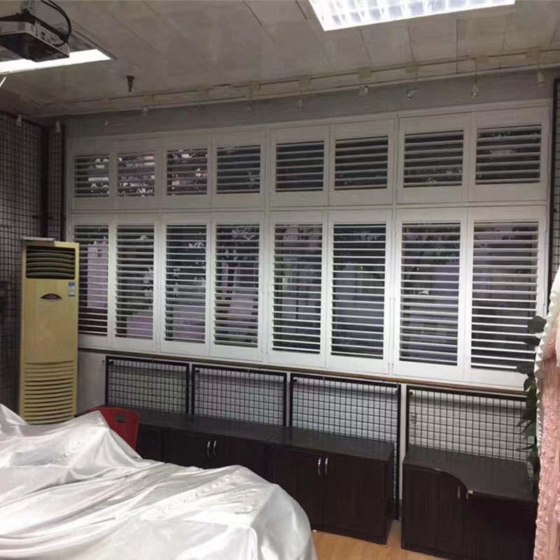 China factory custom size pvc shutters window shutters aluminium door aluminum louvers price