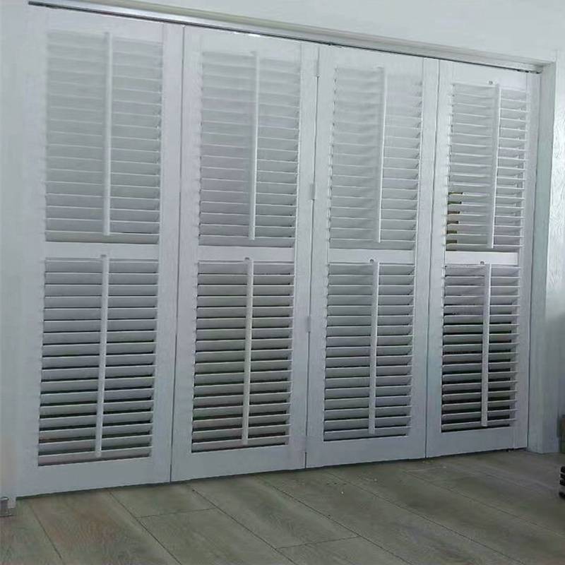 China factory custom size pvc shutters window shutters aluminium door aluminum louvers price