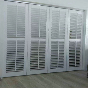 China factory custom size pvc shutters window shutters aluminium door aluminum louvers price