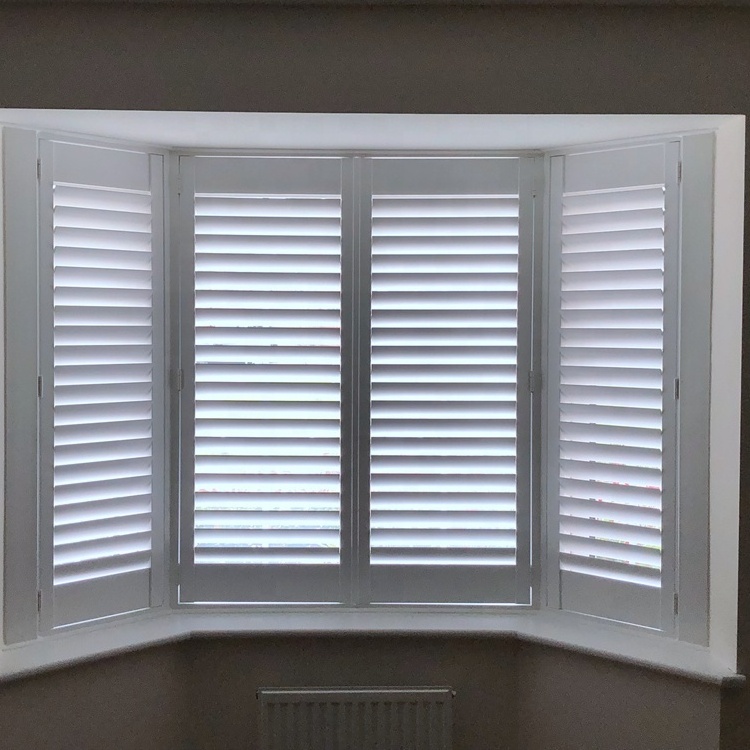 Factory custom wooden plantation window shutters direct from China