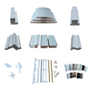 Factory direct wholesale pvc louver shutter parts plantation shutter components louvre blades