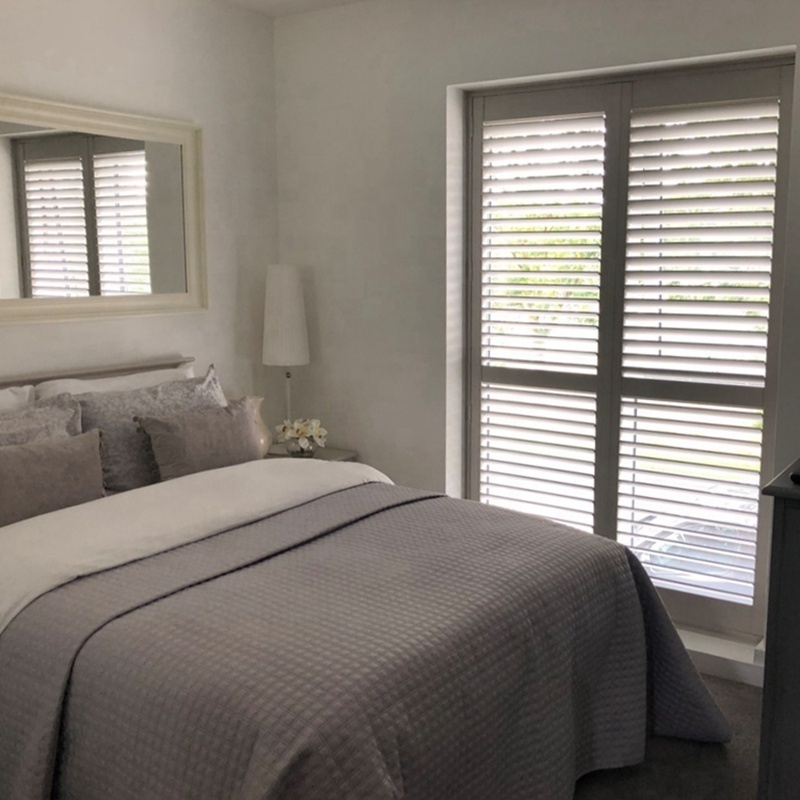 wholesale custom size shutter door plantation shutters pvc shutters for window