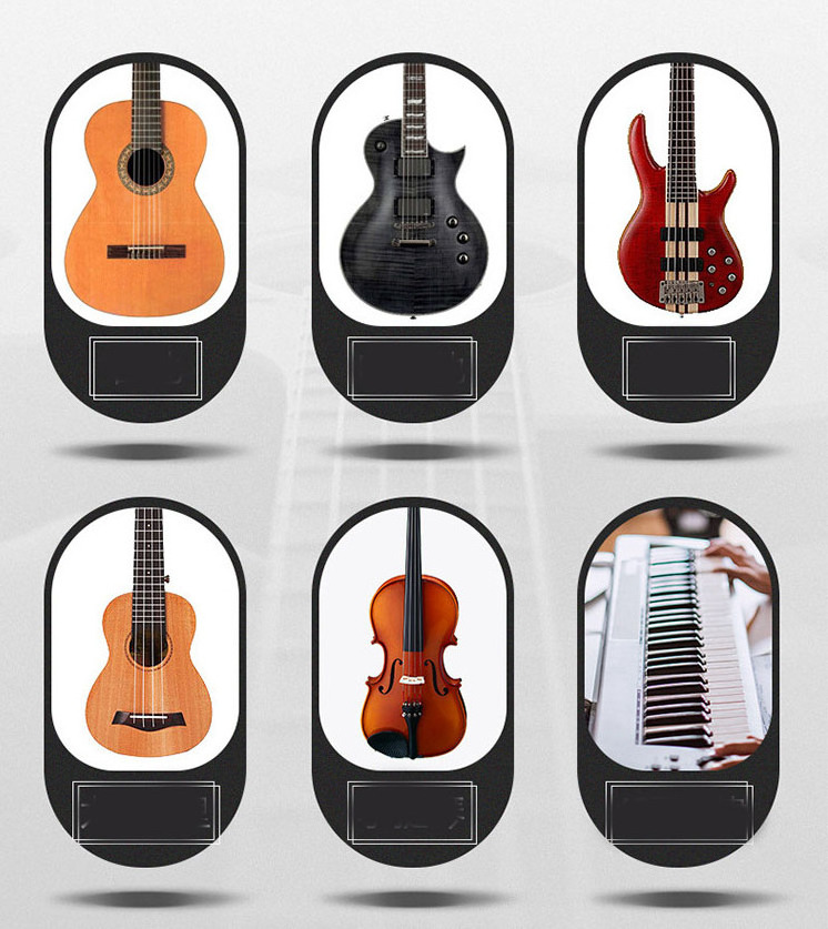 Amazon hot sell OEM logo and packing box  LCD digital guitar tuner chromatic for bass,ukulele,violin