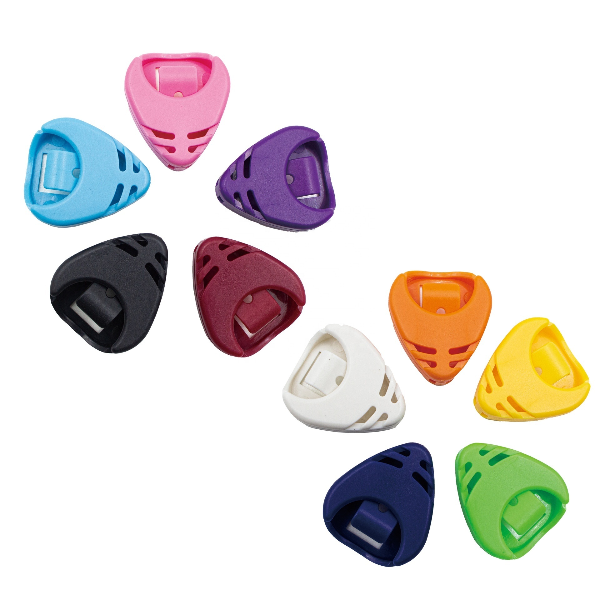 Cheap Price Color Heart Shaped Paddle Stick able Guitar Picks Box