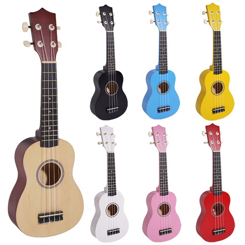 Wholesale instruments 21 inch colorful ukulele four stringed small guitar