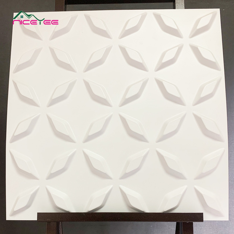 Art Wall Decoration Material PVC 3d flower sticker wall panels for walls waterproof