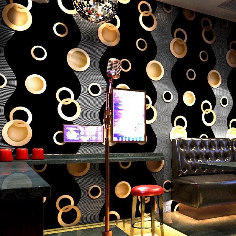 Cabaret bar box  flash 3d wall art decor reflective wallpaper KTV wallpaper for wall peel and stick wall tile