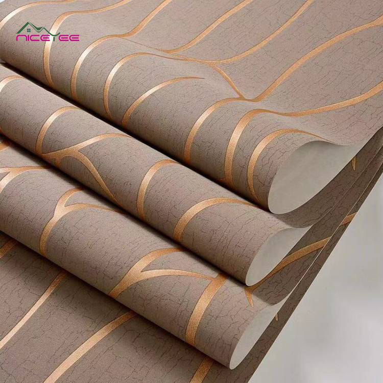 Home Accessories Decoration Wall Curve Stripes 3d Ddhesive Wallpaper For Wall