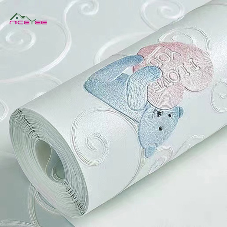 Lovely Boy And Girl Room 3d Anime Wallpaper 3d Childrens Wallpaper Eco Friendly Non Woven Wall Paper Rolls