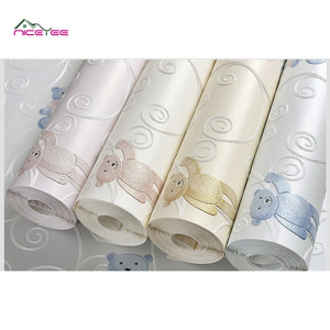 Cute Cartoon Bear Children Wallpaper For 3d Wallpaper Bedroom Girls Wallpaper Home Decor Price Non Woven Wall Paper Roll