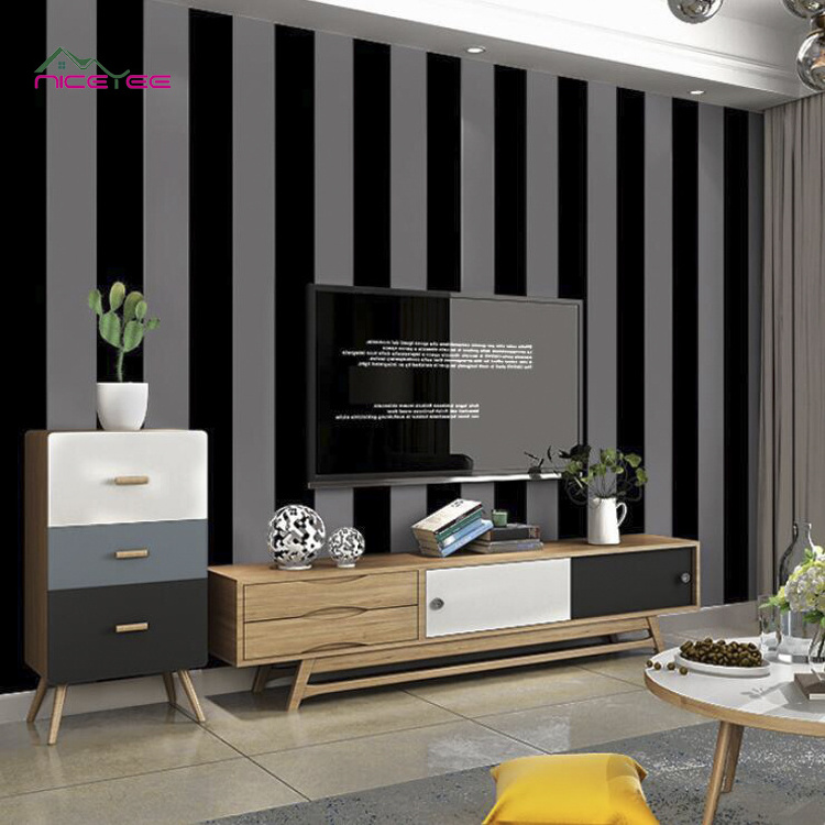 Black And Grey Dekoration Home Decorative Wall Pictures Decor Wallpaper For Living Room