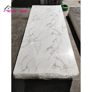 Wholesale Price high glossy marble PVC sheets carbon slate wall panels