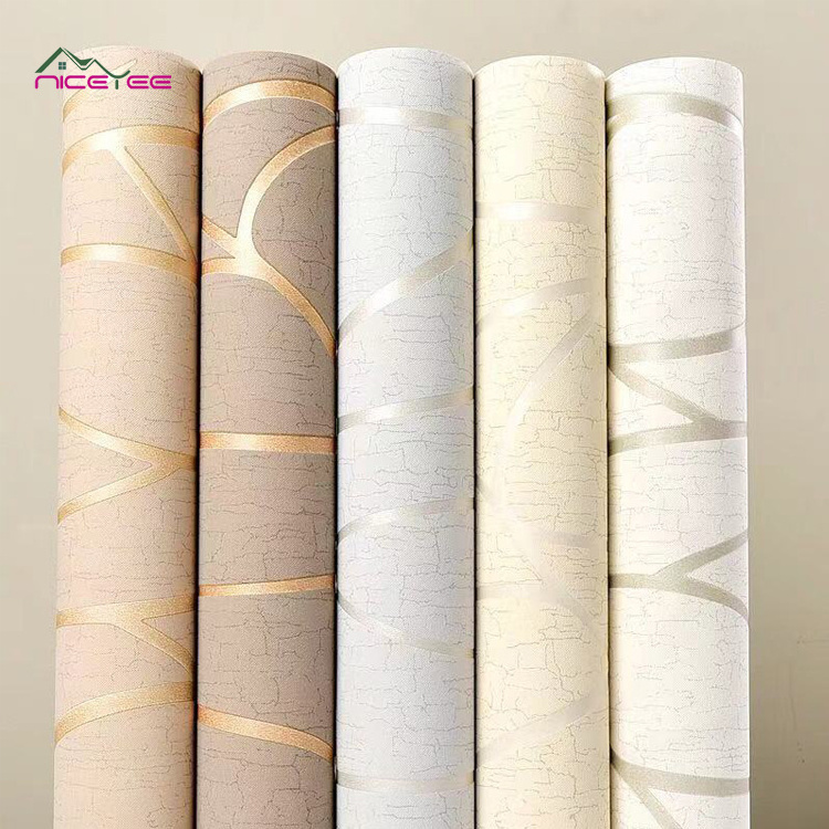 Home Accessories Decoration Wall Curve Stripes 3d Ddhesive Wallpaper For Wall