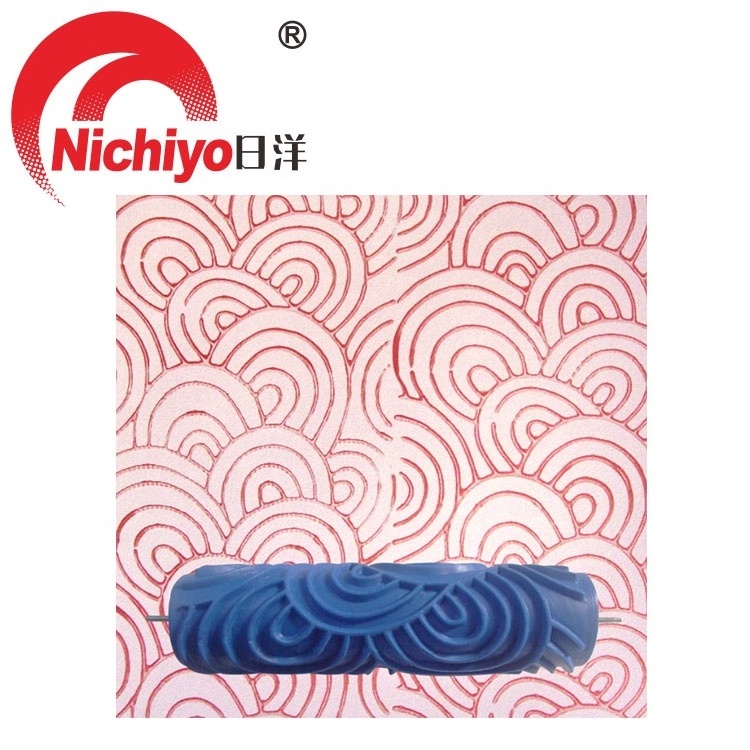 Wall Texture Stencil Brush Pattern Decor Embossed Paint Roller Sleeve