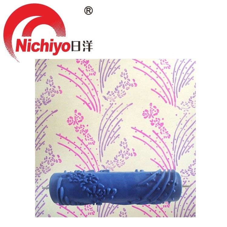 Wall Texture Stencil Brush Pattern Decor Embossed Paint Roller Sleeve