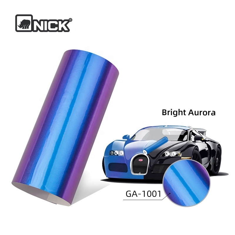 Car Wrap NICK Bright Aurora Vinyl Stickers Heat Gun Body Pvc Decorative Paper Feature car vinyl wrap