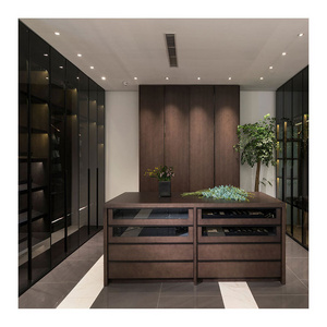 NICOCABINET High End European Italian Open Walk-in Closet Custom Made Wooden Modern Wardrobe Designs