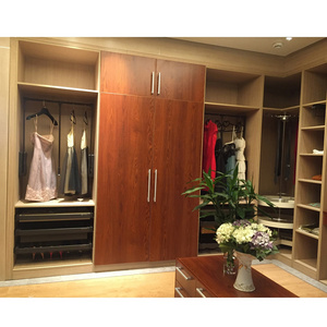 NICOCABINET Customized Solid Wood Sliding Door Open Shelf Wardrobe