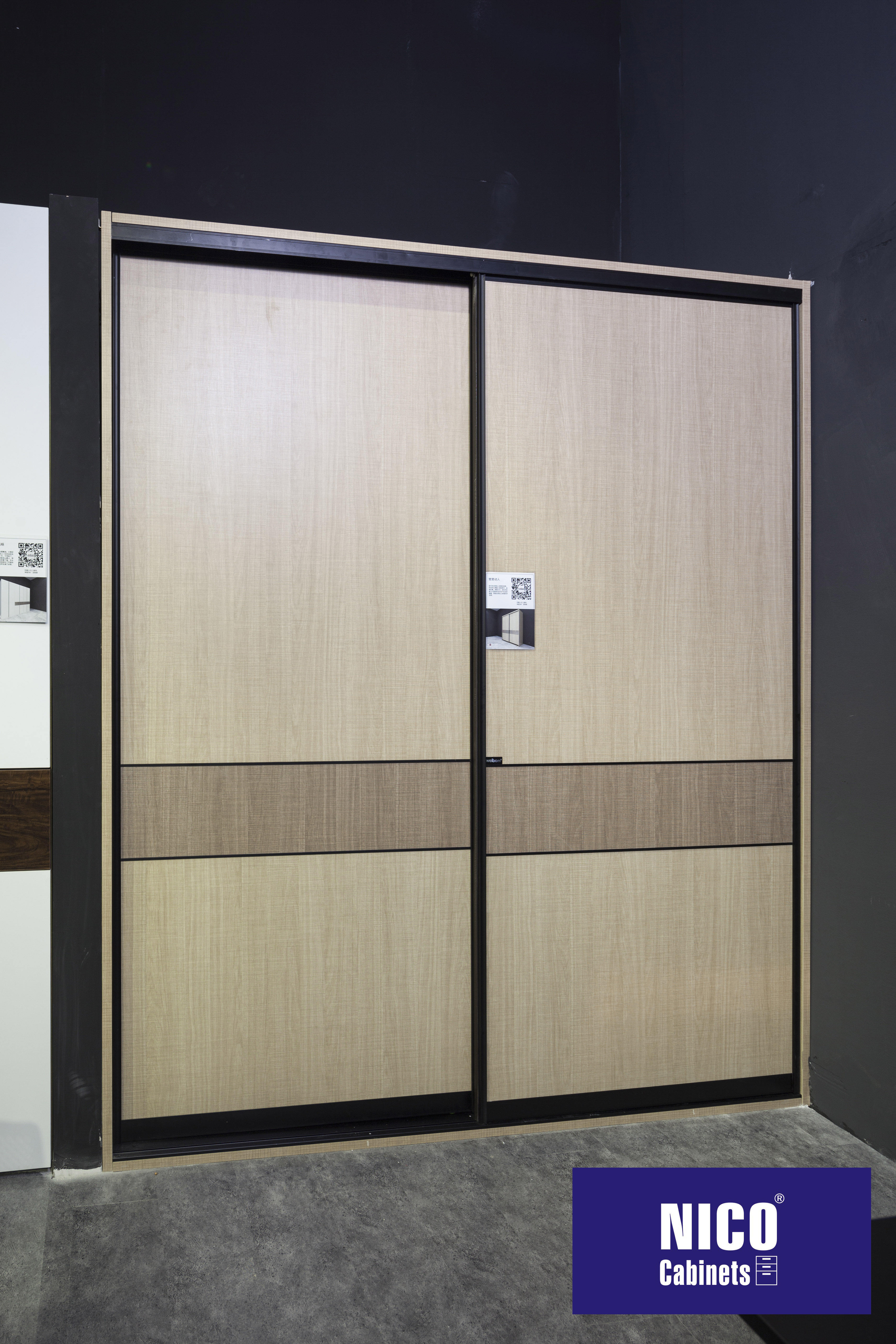 NICOCABINET  Elegance Modern Minimalist Walk-In Robe with Eco-Friendly Solid Wood Spacious Design Sustainable