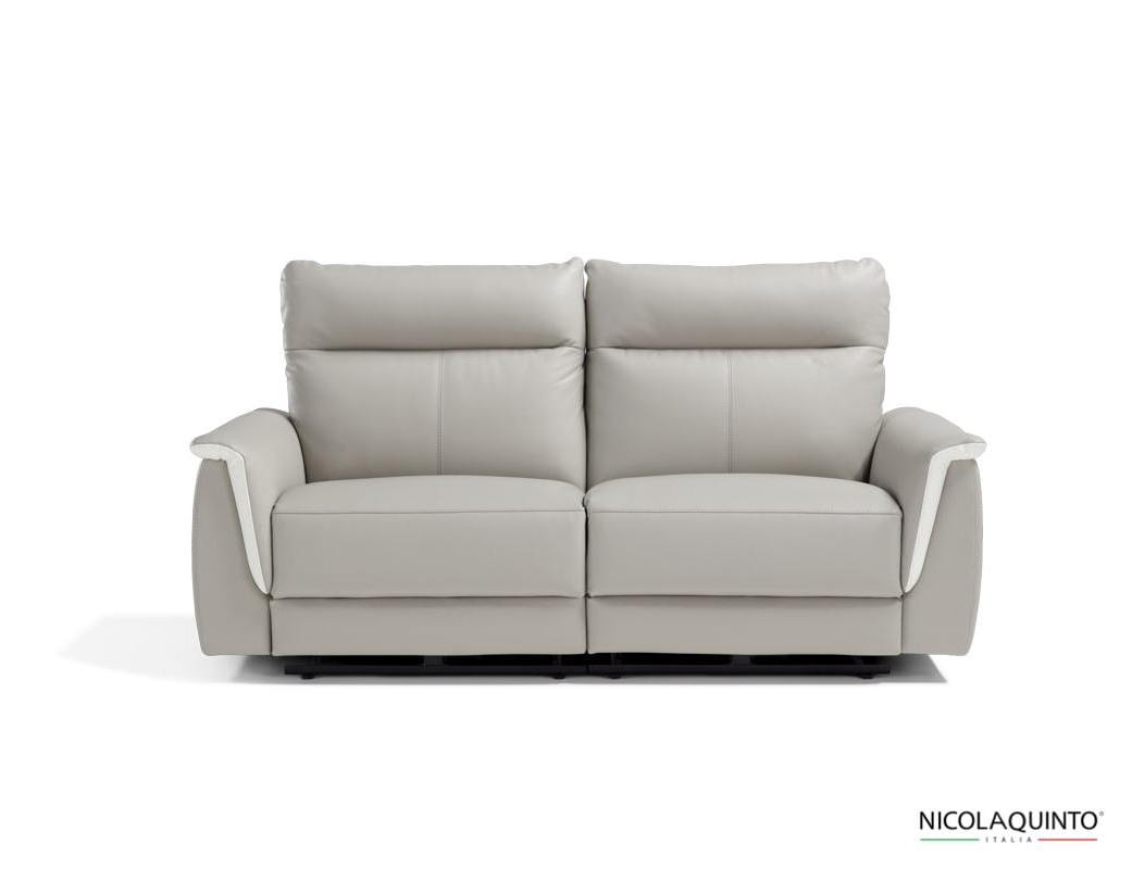 Best Italian Three Seater Sofa with Two Electric Recliner Two Motors Sofa Leather Upholstery