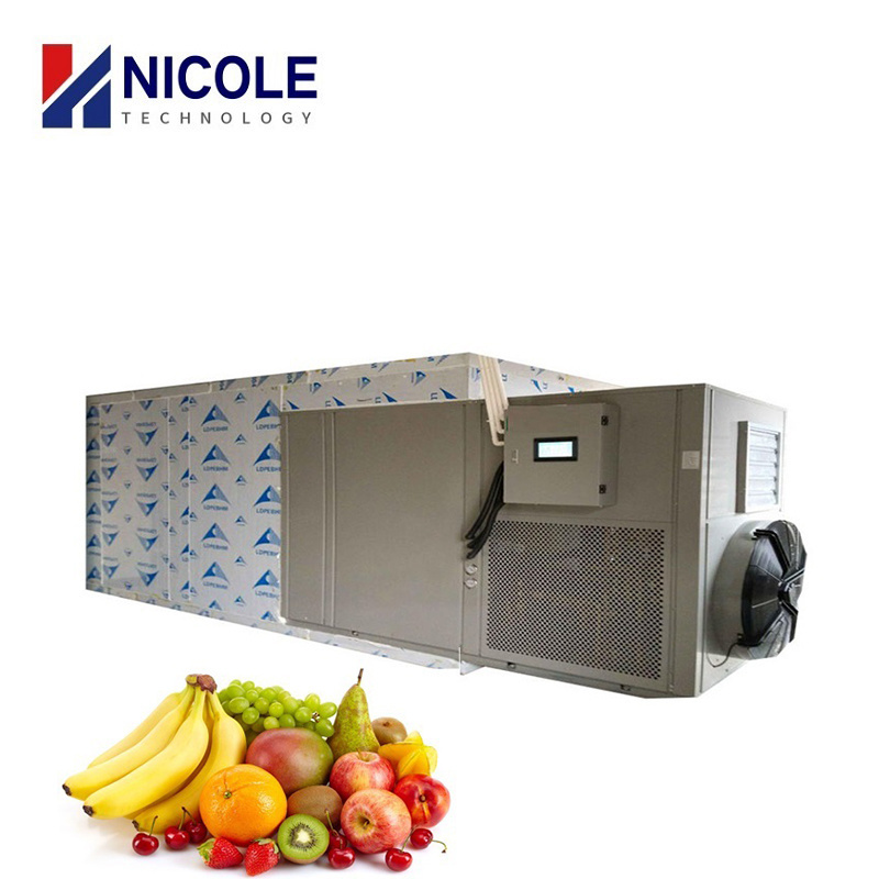 Industrial Hot Air Drying Chamber Room Nuts Dehydrator Oven Machine Tray Fruit Vegetable Heat Pump Dryer