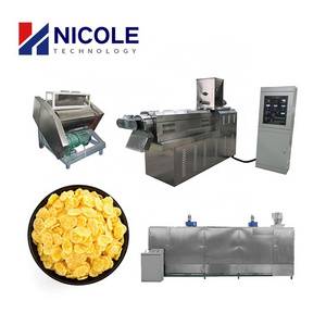 Corn Flakes Manufacturing Machine Breakfast Cereals Processing Line With Sugar Melting And Spraying Machine